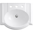 thumbnail image 2 of KOHLER K-2286-8-0 Devonshire Pedestal Bathroom Sink with 8 Centers, White, 2 of 6