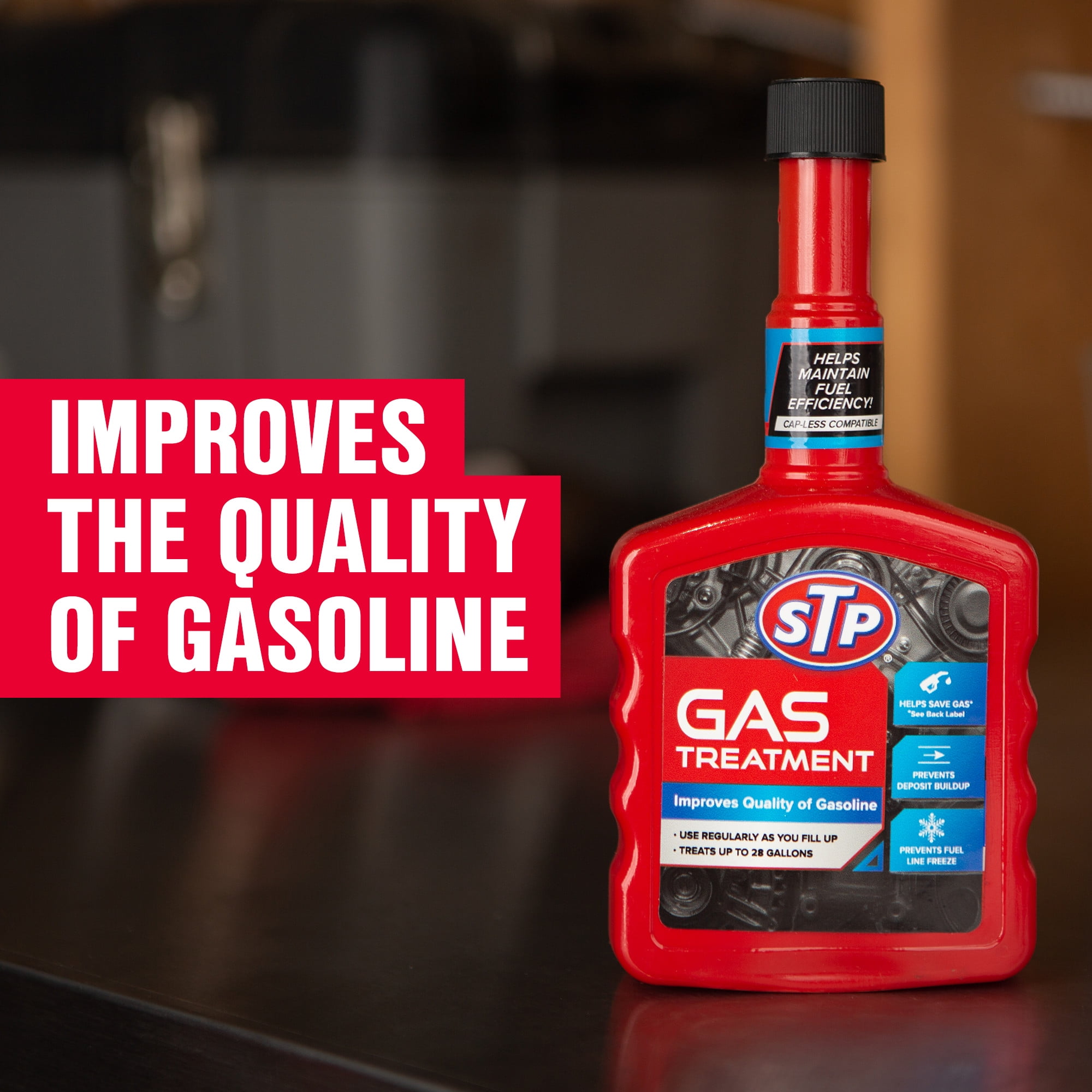 (12 pack) STP 3-Pack Gasoline Engine & Fuel Additives - Fuel System Cleaner, Gas Treatment, & Octane Booster for Better Engine Performance