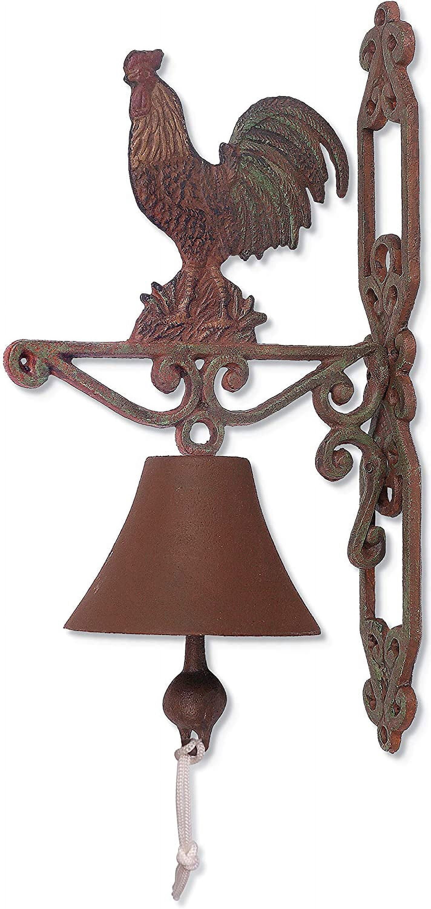 Sunset Vista Designs 382840 - 14" Cast Iron Rooster Bell