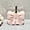 Pink, variant on Elegant Large Bow Ceramic Emulsion Bottle for Hand Soap, Body Wash, and Kitchen Liquids - Stylish and Durable Design