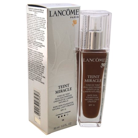 Lancome Miracle Foundation Teint Miracle Bare Skin Foundation Natural Light Creator SPF 15 - # 14 Brownie by Lancome for Women - 1 oz Foundation ()