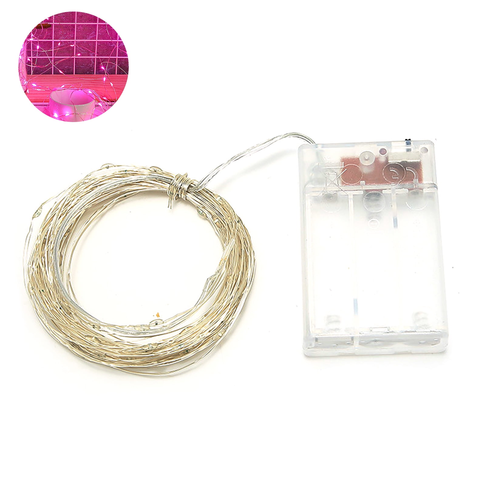 Mpeace 500cm Fairy Light 8 Modes Adjustable Romantic Copper Wire Room Decoration Led Hanging Lamp For Festival Walmart Com