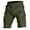 A-Green264, variant on JAJAHO Mens Cargo Shorts Casual Outdoor Lightweight Semi Elastic Waist Stretch Work Shorts With Zipper Pockets Fishing Comfy Bottoms