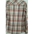 thumbnail image 3 of Weatherproof Vintage Men's Burnout Flannel Shirt Plaid Orange Grey Size XL, 3 of 3