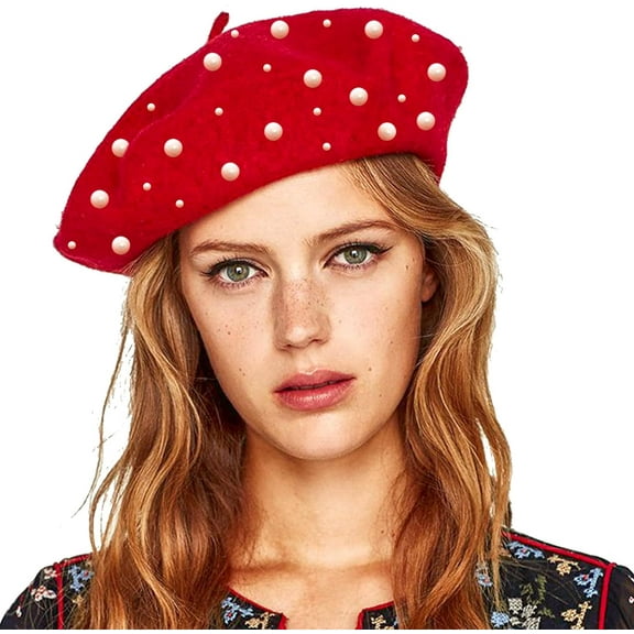 YooGuoGuo Womens Wool French Beret Chic Solid Beanie Hat Stretchable Classic Beret