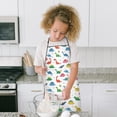 thumbnail image 4 of Colorful Dinosaur Assortment Pattern Kids Aprons for Girls and Boys,Adjustable Neck Strap Toddler Aprons for Kids Cooking Baking, 4 of 4