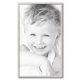 thumbnail image 2 of ArtToFrames 20" x 34" Bright Silver Picture Frame, 20x34 inch Silver Wood Poster Frame (WOM-4752), 2 of 8
