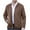 Coffee, variant on Wancir Men's Casual Suede Bomber Jacket Lightweight Full Zip Up Jackets Vintage Faux Leather Jacket