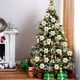 thumbnail image 3 of Adornos para árbol de Navidad, flores artificiales con purpurina, copo de nieve colgante, bola de Navidad, bastón de caramelo, estrella para decoración del árbol de Navidad, 3 of 4