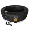 ALEKO Round Inflatable Hot Tub Spa With Zip Cover - 4 Person - 210 Gallon - Black