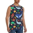 thumbnail image 2 of Balery The Underwater World Men's Sleeveless Muscle Shirts Workout Tank Top, Moisture Wicking, Odor Protection-Large, 2 of 8