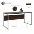thumbnail image 4 of Hybrid 60W x 30D Computer Desk with Drawers in Black Walnut - Engineered Wood, 4 of 5