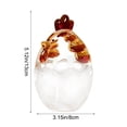 thumbnail image 3 of DAMAI Chicken Cookie Jar, Glass Hen on Nest Candy Dish with Lid, Vintage Hen on Nest Glass Dish, Crystal GlassHen on NestDishs, Retro Bowl Jar for Home Office Kitchen Candy Jars, 3 of 8