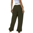 thumbnail image 4 of SNKSDGM Women's Plus Pants for Women Jeans Low Rise Black Pants for Women Dressy Wedding Women Bottom Sweatpants Joggers Pants Workout High Waisted Yoga Pants with Pockets, 4 of 4