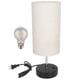 thumbnail image 2 of Lámpara De Mesita De Noche Con Control Táctil, Práctica 2 Puertos USB, Enchufe Estadounidense Regulable, Luz LED De Escritorio Para Mesita De Noche De 110V, Conveniente Para, 2 of 7