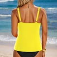 thumbnail image 2 of MDUKONU Women's Ruffled Bikini Two Piece Bathing Suit Yellow XL, 2 of 6