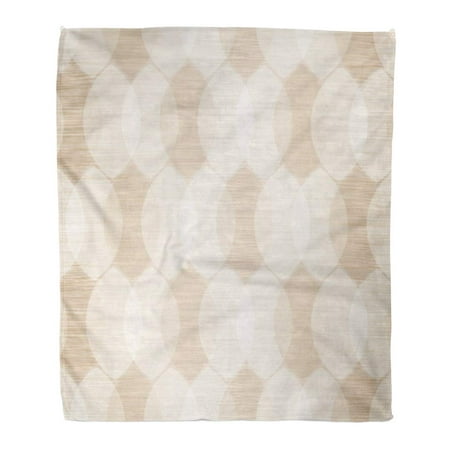 SIDONKU Flannel Throw Blanket Pattern Beige Bright Cocoon Natural Carpet Clean Closeup Detail Soft for Bed Sofa and Couch 50x60 (Best Way To Clean Throw Up From Carpet)