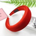 thumbnail image 1 of Accesorios para el cabello de esponja gruesa de terciopelo dorado a la moda europea y americana temperamento versátil diadema multicolor diadema roja LingWen 9024715052094, 1 of 2