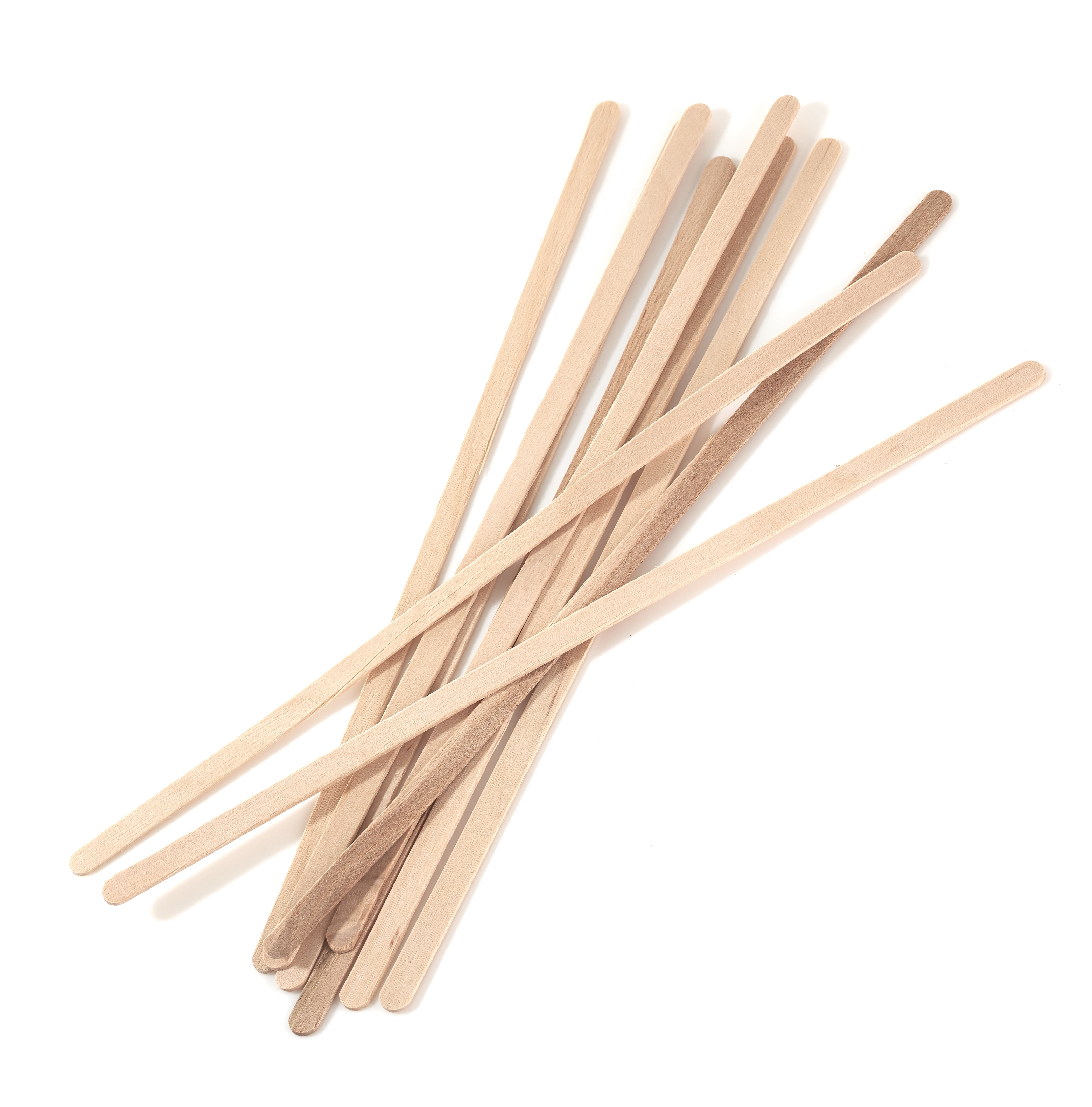 Restaurantware 7 Inch Coffee Stirrers, 100 Disposable Coffee Stir Sticks -  Square Top, Sturdy, Natural Bamboo Drink Stirrers, Stirrers For Hot & Cold