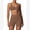 Brown, variant on Women's 2 Piece Yoga Sets with Seamless Sports Bra and High Waist Shorts for Workout & Gym S Purple