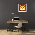 thumbnail image 3 of Prime, Marcus 15x15 White Modern Wood Framed Museum Art Print Titled - Surprised Lion, 3 of 4