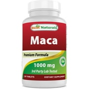 Best Naturals Gelatinized Maca 1000mg per Tablet (Non-GMO), Supports Reproductive Health, Mood, Hormonal Balance, Cardiovascular Health & Immune Health*, 120 Count