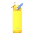 thumbnail image 1 of Ntswasd Botella De Agua Para Niños Con Pajita, Vasos Aislados Para Niños De 18 Oz Con Acero Inoxidable A Prueba De Fugas Para La Escuela, Niños, Niñas, Deportes Y Viajes (Amarillo), 1 of 5