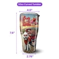 thumbnail image 5 of Be My Valentine's Bichon Frise Truck Full of Love Flower Balloon 30oz Stainless Steel Tumbler Insulated Cup with Lid Bichons Dog Lovers Gifts Idea - 02029, 5 of 5