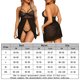 thumbnail image 2 of Conjunto de lencería Traje de mujer con encantador encaje Traje de cosplay de una pieza (Negro XL) FLhrweasw Para estrenar, 2 of 7