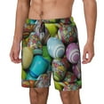 thumbnail image 2 of Haiem Easter Egg1 Mens Swim Trunks with Compression Liner 2 in 1 Swimming Shorts Stretch Swimwear Quick Dry,Board Shorts-Medium, 2 of 9