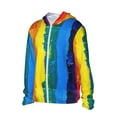 thumbnail image 2 of Easygdp Rainbow Colored Lightweight Long Sleeve Sun Shirt Sports long-Sleeved Sun Protective Clothing, Quick Drying Breathable - Small, 2 of 9