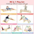 thumbnail image 3 of OLAKIDS Pikler Triangle Set 7 in 1 Climbing Toys for Toddlers Foldable Baby Wood Montessori Jungle Gym with Angle Adjustable Ladder Seesaw Ramp Indoor Playground, 3 of 9