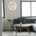 thumbnail image 4 of Reloj de pared de 3 piezas que Reloj de enseñanza de para que aprenden a aprender sin tictac perfecl reloj de pared, 4 of 8