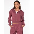 thumbnail image 2 of Celebrity Pink Women's and Women's Plus Zip Front Fleece Hoodie Sweatshirt, Sizes XS-4X, 2 of 8