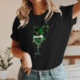 thumbnail image 4 of VgaVtl Short Sleeve Womens T Shirt Cotton St. Paddy's Day Womens Plus Size Tops Comfy Regular Graphic Daily Leisure Tops,Black S, 4 of 5