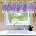 thumbnail image 6 of Abstract Window Valance for Kitchen, Purple Grey Graffiti Silhouette Art Modern Painting Rod Pocket Short Curtain for Small Windows, Light Filtering Decorative Valance, 60 x 14 Inch, 1 Panel, 6 of 9