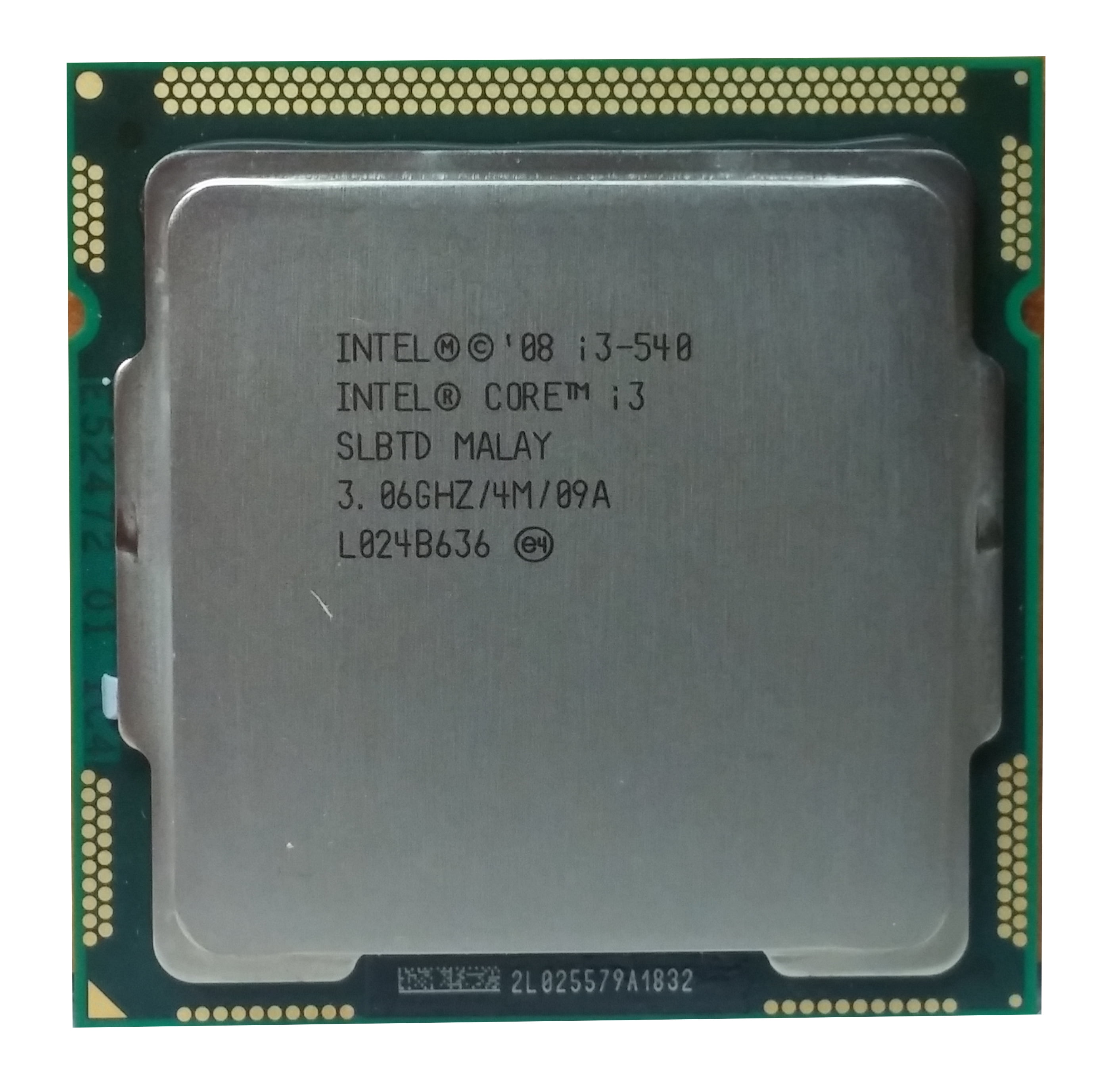 INTEL Core i3-540 3.06GHz SLBTD Dual Core Desktop CPU Processor