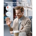 thumbnail image 3 of Auriculares abiertos EMEET Airflow Bluetooth 5.3 con micrófono blancos, 3 of 8