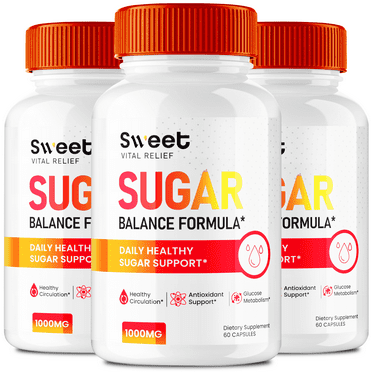 Sweet Vital Relief Blood Balance Formula, Official Sweet Vital Relief Blood Formula Support Supplement Pills, Premium Formula Healthy Circulation & Stable Levels SweetVitalRelief Reviews (3 Pack)