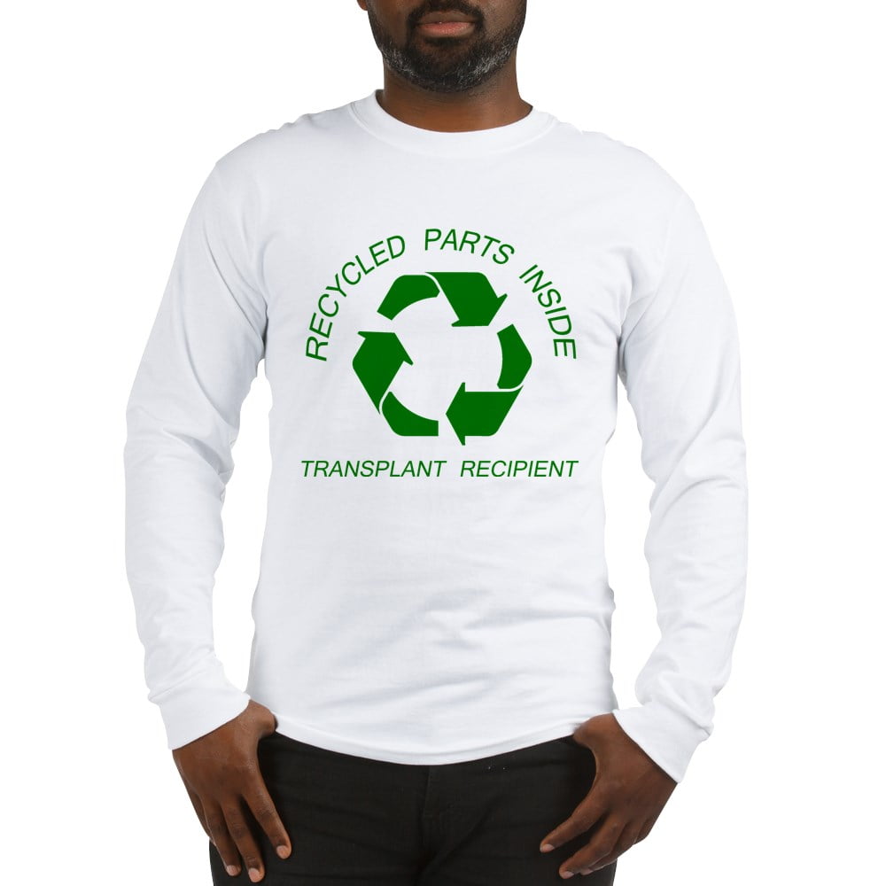 Unisex Cotton Long Sleeve T-Shirt Recycled Parts Inside CafePress 