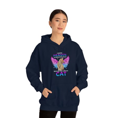 Familyloveshop LLC Cat With Angel Wings In Heaven Shirt, Memorial Cat Gift, Memorial Cat Mom Shirt