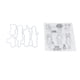 thumbnail image 3 of Kit de sellos transparentes, plantilla transparente decorativa de forma única, juego de troqueles de corte en relieve para manualidades de álbumes de recortes DIY, 3 of 14