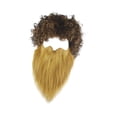 thumbnail image 1 of Conjunto de cabello y barba, disfraz de bigote, maquillaje, disfraces, facial, barbas postizas para óperas, disfraces, suministros festivos para marrón Yinane Barba larga, 1 of 8