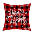 thumbnail image 1 of Cojín cuadrado de 45x45cm Sofá navideño Funda de almohada Decoración del festival Sunnimix, 1 of 8