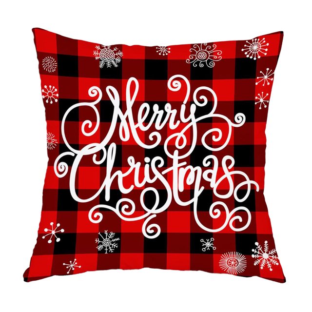 Cojín cuadrado de 45x45cm Sofá navideño Funda de almohada Decoración del festival Sunnimix