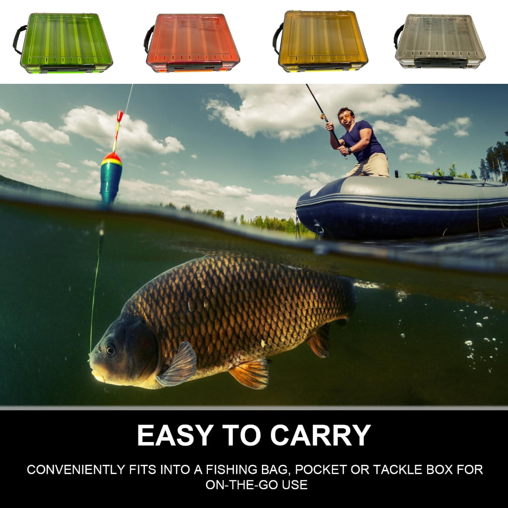 ZPAQI Clear Terminals Fishing Tackle Box Waterproof Fishing Hook Storage Baits Case