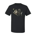 thumbnail image 2 of Wild Bobby, Funny Fishbone Skeleton Angler Fish, Animal Lover, Men Graphic Tees, Black, Small, 2 of 3