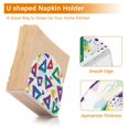 thumbnail image 5 of Yayeee Napkin Holder for Table Kitchen Paper Tissue Organization, Green Simple Triangles, 5 of 8