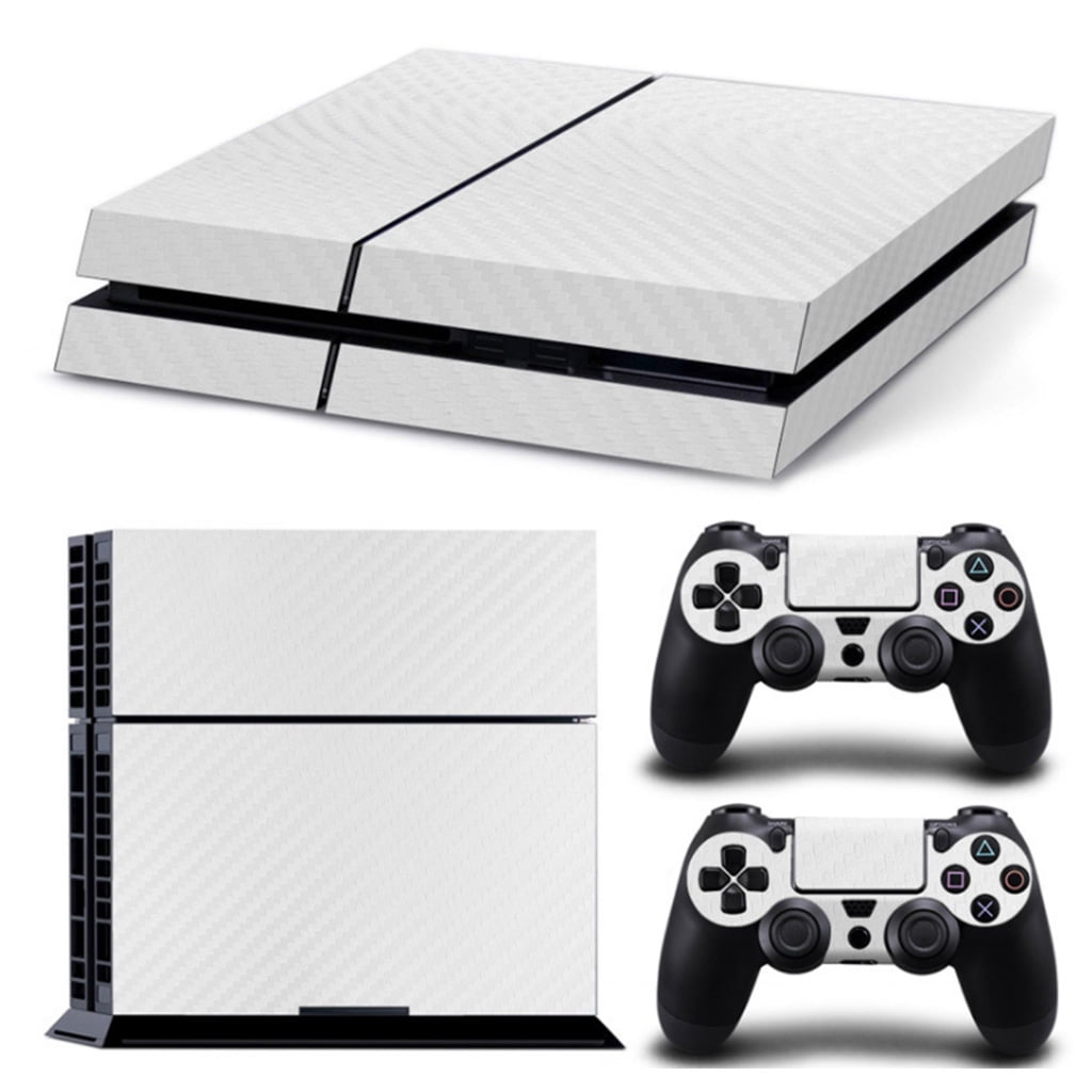 Skin Premium PS4 PlayStation 4 Carbone Fibre Vinyl Wrap Cover for PS4 Console and PS4 Controllers Carbone Fibre 