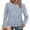 Grey Blue, variant on Ronuti Womens Sweaters Long Sleeve Shirts Fall Fashion 2026 Trendy Tops Ruched Outfits Winter Clothing Brown Shirts